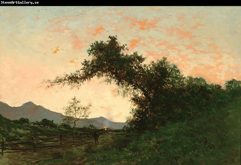 Jules Tavernier Marin Sunset in Back of Petaluma by Jules Tavernier